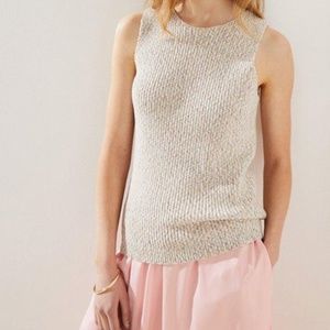Marled Ribbed Sweater Tank